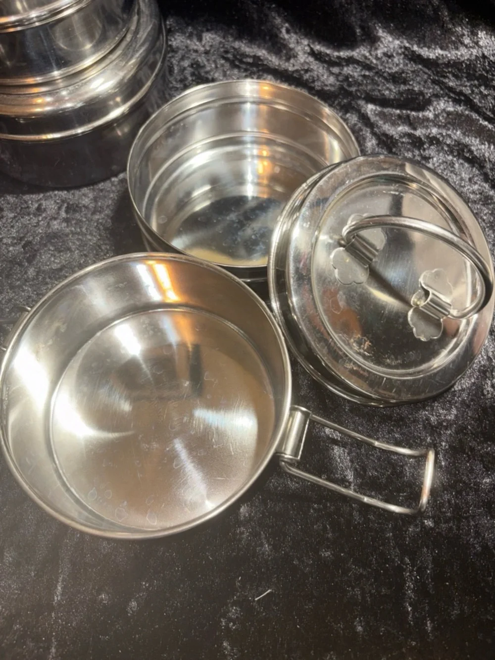 Neelam Stainless Steel Tiffin Lunch Box & Stacking Container Set One Size